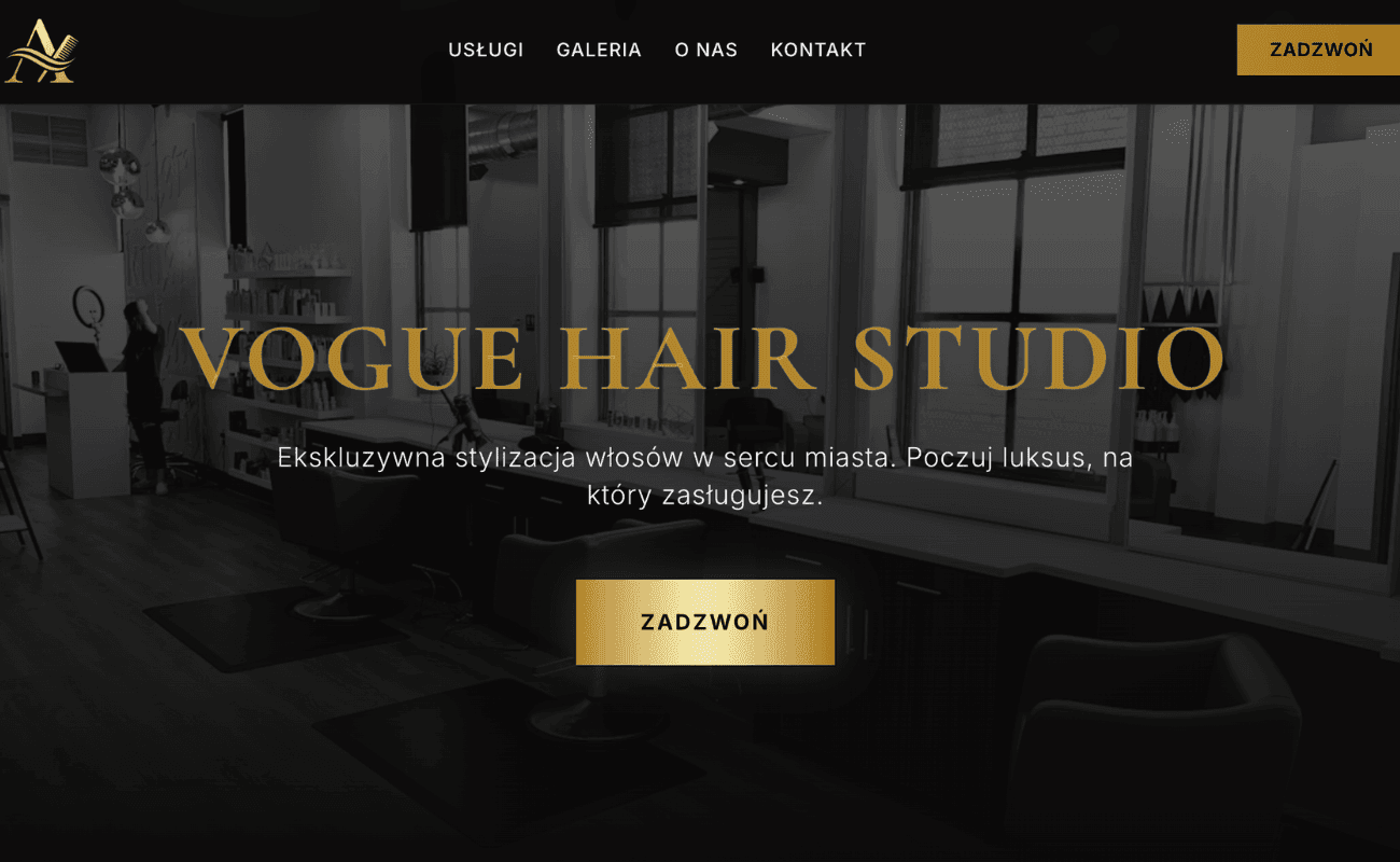 Realizacja Andrzej Mich – Coiffeur – Salon Fryzjerski